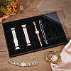 10 Grids Rectangle PU Leather Watch Straps Necklace Bracelet Display Tray ODIS-NB0001-38B-5