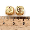 Brass Micro Pave Cubic Zirconia Beads KK-F910-07G-3