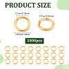 1000Pcs 304 Stainless Steel Open Jump Rings STAS-ME0003-53-2