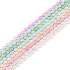 8Strands 8 Colors Anti-Tarnish Electroplate Glass Beads Strands GLAA-TA0003-79-2