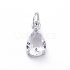 Brass Micro Pave Cubic Zirconia Pendants ZIRC-E164-64P-D-1