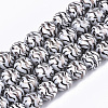 Electroplate Glass Beads Strands X-EGLA-S177-09B-01-1