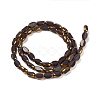 Electroplate Opaque Color Glass Beads Strands EGLA-Q127-A01-02F-2