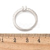 S925 Sterling Silver Adjustable Letter Rings for Women RJEW-M068-01P-U-3