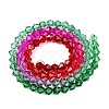 Gradient Color Baking Paint Glass Bead Strands X1-DGLA-A039-T2mm-A010-2