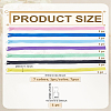 7Pcs 7 Colors Nylon and Resin Closed-end Zipper FIND-LP0007-42A-2