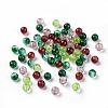 Baking Paint Crackle Glass Beads DGLA-X0006-6mm-10-2