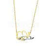 Cute Cartoon Animal 304 Stainless Steel Pendant Necklaces QV5065-14-1