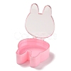 Rabbit Plastic Jewelry Boxes OBOX-F006-11-3