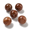 Natural Red Jasper Round Ball Figurines Statues for Home Office Desktop Decoration G-P532-02A-09-1