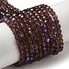 Electroplate Transparent Glass Beads Strands LS-EGLA-A035-T4mm-L13-1