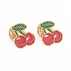 Alloy Enamel Safety Brooches JEWB-TAC0002-09A-1