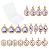 Porcelain Pendants KK-SC0001-66-1