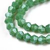 Opaque Solid Color Electroplate Glass Beads Strands LS-EGLA-A039-P2mm-A08-3