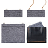 2Pcs 2 Styles Wool Felt Bag Organizer Inserts FIND-WR0007-26A-1