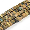 Natural Verdite Stone Beads Strands G-T140-51-4