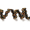 Polyester Glitter Lace Trim OCOR-K007-08B-2