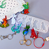 Cat Shape Pendant DIY Silhouette Silicone Mold DIY-K067-02C-1