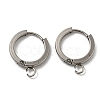Tarnish Resistant 201 Stainless Steel Huggie Hoop Earrings Findings STAS-A167-01G-P-1