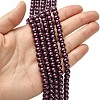Eco-Friendly Dyed Glass Pearl Beads Strands HY-A008-6mm-RB097-4