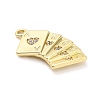Brass Micro Pave Cubic Zirconia Pendants X-KK-L229-067G-2