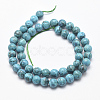 Natural Marble Beads Strands X-G-K211-8mm-E-2