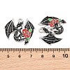Alloy with Black Enamel Pendants AL-CBA2919-02P-11-3