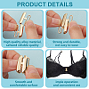 12Pcs Alloy Bikini Clips FIND-GO0003-21G-5