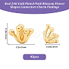 40Pcs Brass Cabochons KK-BBC0026-05-2