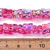 Transparent Glass Beads Strands GL-CBAAE04-02H-2