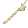Iron Butterfly Ring Bracelet LS-BJEW-C054-03G-3