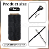 2 Rolls Waxed Polyester Cord YC-PH0002-51A-2