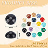 36Pcs 18 Styles Mixed Gemstone Cabochons G-HY0001-55-2