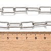 Non-Tarnish 304 Stainless Steel Paperclip Chains X-STAS-I146-02P-3