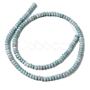Cracked Opaque Glass Beads Strand GLAA-D306-A07-2