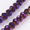 Electroplate Glass Beads Strands EGLA-D020-3x2mm-84-3
