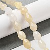 Natural Topaz Jade Beads Strands G-P520-B13-01-2