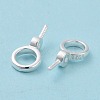 925 Sterling Silver Screw Eye Peg Bails STER-D035-46S-5