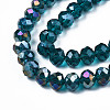 Electroplate Glass Beads Strands EGLA-A034-T2mm-B25-3