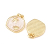 Brass Enamel Pendants KK-Z140-12G-2