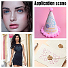 6Pcs 6 Colors Self Adhesive Acrylic Rhinestone Face Gems Stickers AJEW-HY0002-80-5