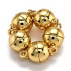 Rack Plating Brass Magnetic Clasps X-KK-F801-02A-G-1
