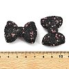 Bowknot Shape Polymer Clay Rhinestone Beads CLAY-NH0001-05D-3