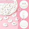 40Pcs 8 Styles Funny Opaque Resin Cabochons RESI-SC0036-69-3