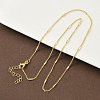 1.8MM Brass Twisted Chain Necklaces for Women NJEW-K271-15G-1