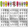 Stainless Steel DIY Nail Art Templates MRMJ-WH0092-087-1