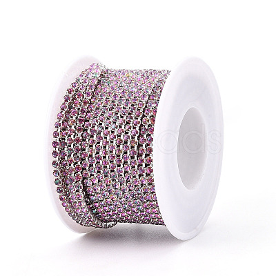 Iron Rhinestone Cup Chains CH-T006-01A-03-1