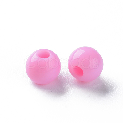 Opaque Acrylic Beads MACR-S370-C6mm-A02-1