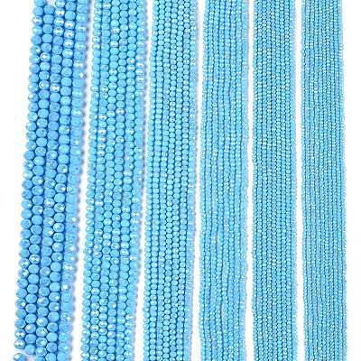 Electroplate Glass Beads Strands EGLA-A044-P8mm-B08-1