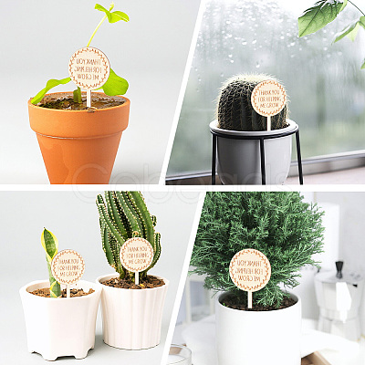 Wood Plant Labels DIY-GF0014-39B-1